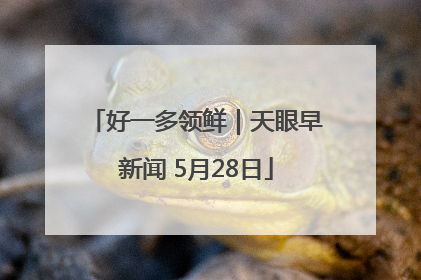 好一多领鲜｜天眼早新闻 5月28日