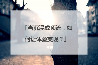 当沉浸成顶流，如何让体验变现？