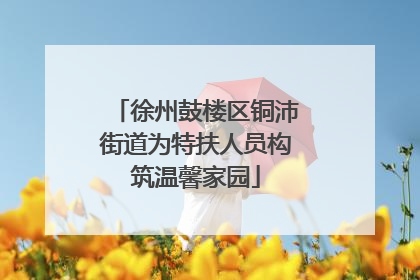 徐州鼓楼区铜沛街道为特扶人员构筑温馨家园