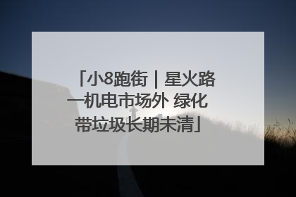 小8跑街｜星火路一机电市场外 绿化带垃圾长期未清