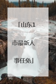 山东1市最新人事任免