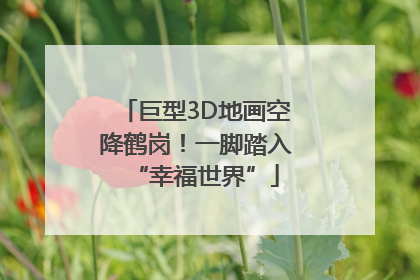 巨型3D地画空降鹤岗！一脚踏入“幸福世界”