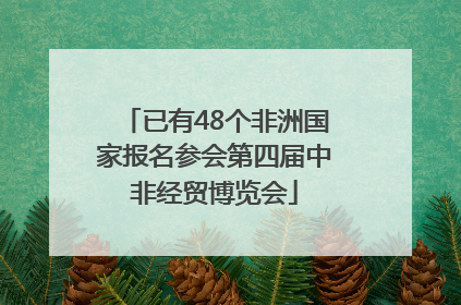 已有48个非洲国家报名参会第四届中非经贸博览会