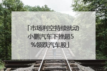 市场利空持续扰动 小鹏汽车下挫超5%领跌汽车股