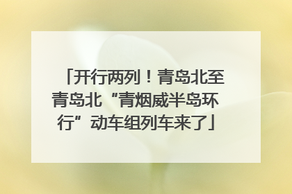 开行两列！青岛北至青岛北“青烟威半岛环行”动车组列车来了