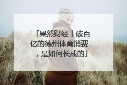 果然财经丨破百亿的德州体育消费，是如何长成的