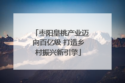 枣阳皇桃产业迈向百亿级 打造乡村振兴新引擎