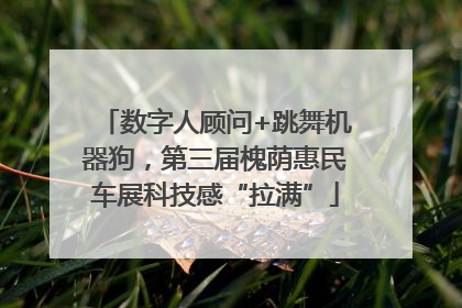数字人顾问+跳舞机器狗，第三届槐荫惠民车展科技感“拉满”