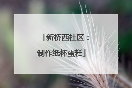 新桥西社区：制作纸杯蛋糕