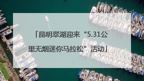 昆明翠湖迎来“5.31公里无烟迷你马拉松”活动