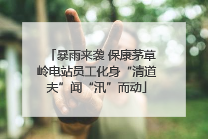 暴雨来袭 保康茅草岭电站员工化身“清道夫”闻“汛”而动