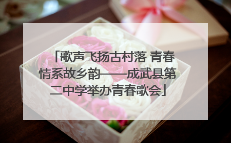 歌声飞扬古村落 青春情系故乡韵——成武县第二中学举办青春歌会