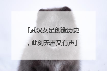 武汉女足创造历史，此刻无声又有声