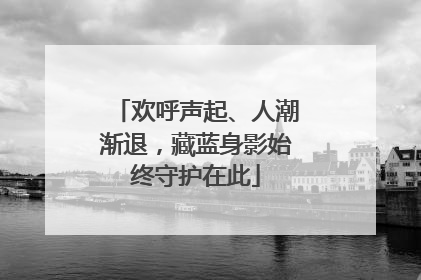 欢呼声起、人潮渐退，藏蓝身影始终守护在此