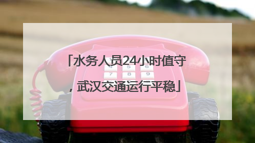 水务人员24小时值守，武汉交通运行平稳