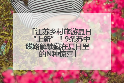 江苏乡村旅游夏日“上新”！9条苏中线路解锁藏在夏日里的N种惊喜