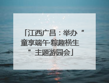 江西广昌：举办“童享端午·粽趣横生”主题游园会
