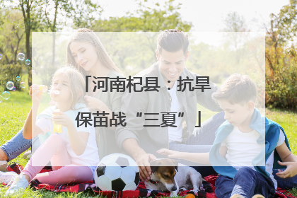 河南杞县：抗旱保苗战“三夏”