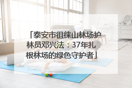 泰安市徂徕山林场护林员邓兴法：37年扎根林场的绿色守护者