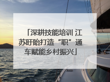 深耕技能培训 江苏盱眙打造“职”通车赋能乡村振兴