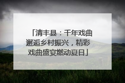 清丰县：千年戏曲邂逅乡村振兴，精彩戏曲盛宴燃动夏日