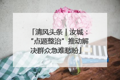 清风头条｜汝城：“点题整治”推动解决群众急难愁盼