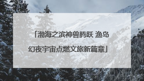 渤海之滨神兽腾跃 渔岛幻夜宇宙点燃文旅新篇章