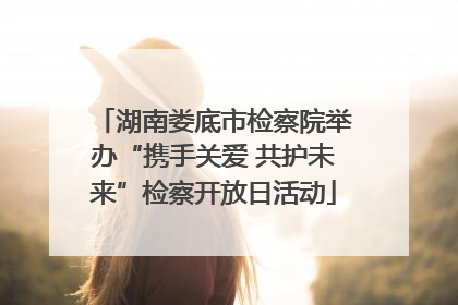 湖南娄底市检察院举办“携手关爱 共护未来”检察开放日活动
