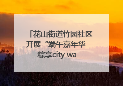 花山街道竹园社区开展“端午嘉年华 粽享city walk”主题活动