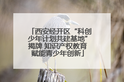 西安经开区“科创少年计划共建基地”揭牌 知识产权教育赋能青少年创新