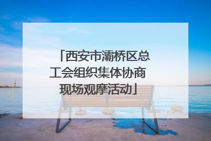 西安市灞桥区总工会组织集体协商现场观摩活动