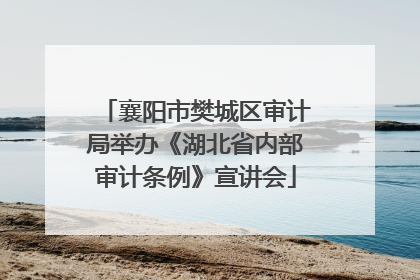 襄阳市樊城区审计局举办《湖北省内部审计条例》宣讲会