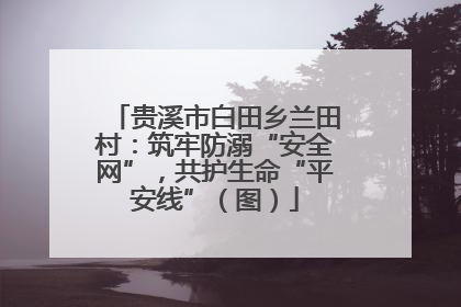 贵溪市白田乡兰田村：筑牢防溺“安全网”，共护生命“平安线”（图）