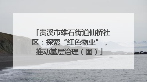 贵溪市雄石街道仙桥社区：探索“红色物业”，推动基层治理（图）