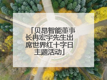 贝昂智能董事长冉宏宇先生出席世界红十字日主题活动