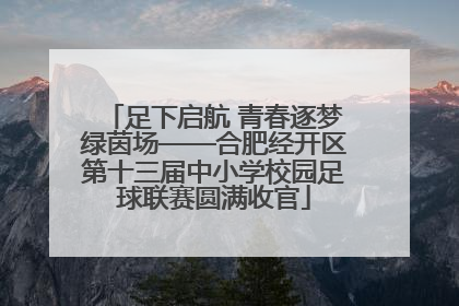 足下启航 青春逐梦绿茵场——合肥经开区第十三届中小学校园足球联赛圆满收官