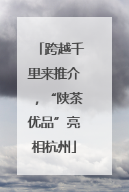 跨越千里来推介，“陕茶优品”亮相杭州