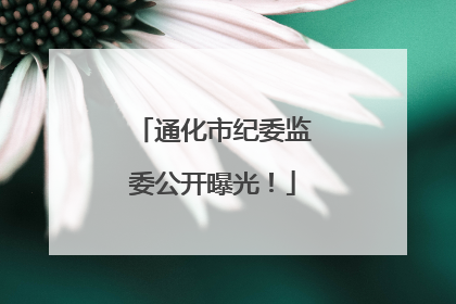 通化市纪委监委公开曝光！