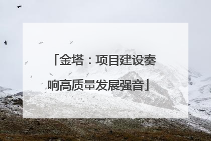 金塔：项目建设奏响高质量发展强音