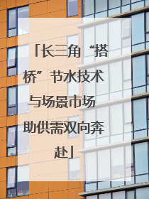 长三角“搭桥”节水技术与场景市场 助供需双向奔赴