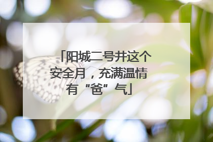 阳城二号井这个安全月，充满温情有“爸”气