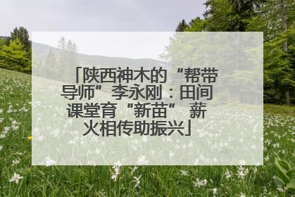 陕西神木的“帮带导师”李永刚：田间课堂育“新苗” 薪火相传助振兴