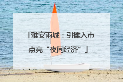 雅安雨城：引摊入市 点亮“夜间经济”