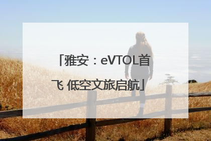 雅安：eVTOL首飞 低空文旅启航