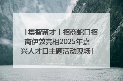 集智聚才丨招商蛇口招商伊敦亮相2025年嘉兴人才日主题活动现场