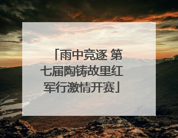 雨中竞逐 第七届陶铸故里红军行激情开赛