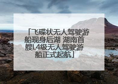 飞碟状无人驾驶游船现身后湖 湖南首艘L4级无人驾驶游船正式起航