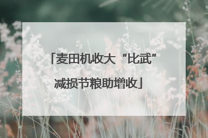 麦田机收大“比武” 减损节粮助增收