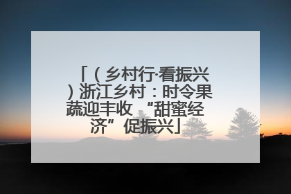（乡村行·看振兴）浙江乡村：时令果蔬迎丰收 “甜蜜经济”促振兴