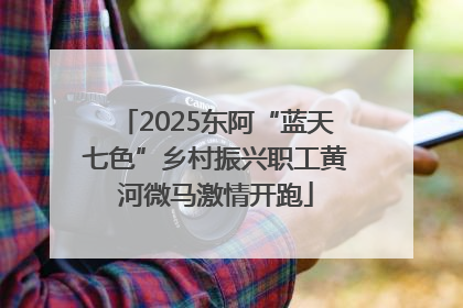 2025东阿“蓝天七色”乡村振兴职工黄河微马激情开跑